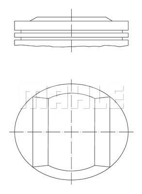 PISTON 90.16MM 0.25 VITO W202 S202-203 W210 E200 CL203 C180T-200T 1.8 2.0 M111.941/942/945/950/951 - MAHLE