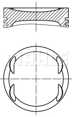 PISTON 82.00MM STD W203 S203 CL203 S204 C180 KOMP. 1.8İ 02- M271.921/946/952 - MAHLE