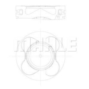 PISTON SEGMAN 84.5mm 0.50mm BMW M57 N2 E53 E60 E90 E65 E83 E70 E71 E72 - MAHLE