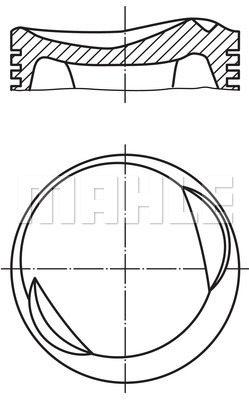 PISTON 84.50MM 0.50 E30 325İ E34 525İ 2.5İ 84- M20B25 - MAHLE