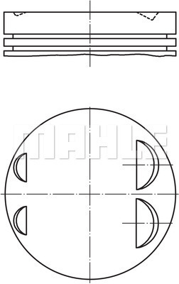 PISTON 84.50MM 0.50 E36 525İ E34 525İ-İX 24V 2.5İ 91-97 M50B25 - MAHLE