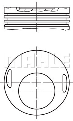 PISTON 89.50MM 0.50 W201 190E W123 200E 2.0İ 82- M102.920/921/961 - MAHLE