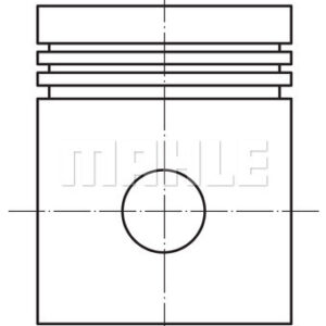 PİSTON M.BENZ M115 200-220B 85 95PS 1968 1980 87 - MAHLE