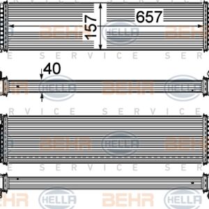 TURBO RADYATÖRÜ INTERCOOLER GALAXY-MONDEO IV-SMAX 1.6 EcoBoost VOLVO S60 S40 V - MAHLE