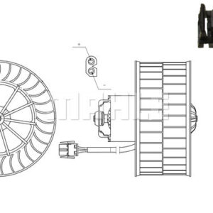 KALORIFER MOTORU BMW E36 12V KLIMASIZ - MAHLE