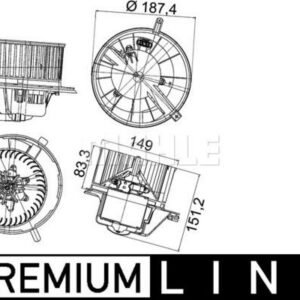 Innenraumgeblaese VW GOLF V/VI - MAHLE