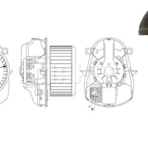 Innenraumgeblaese VW TOUAREG - MAHLE