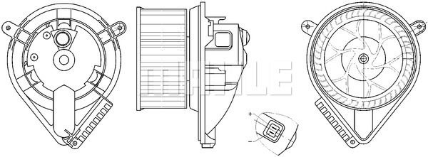 KALORIFER MOTORU MERCEDES VITO W638 97 03 - MAHLE