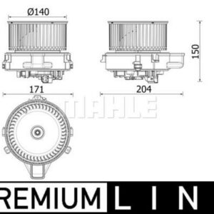 Innenraumgeblaese BMW 5 SERIES - MAHLE