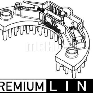 A/C-Gebl seregler und Widerstand PEUGEOT 307 - MAHLE