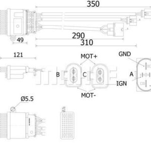 A/C-Gebl seregler und Widerstand AUDI A4 B8 - MAHLE