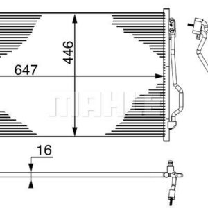 KLIMA RADYATORU MERCEDES S-CLASS W221 05 13 - MAHLE