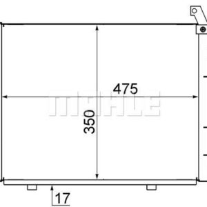 A/C-Kondensator HYUNDAI i10 1.1 - MAHLE