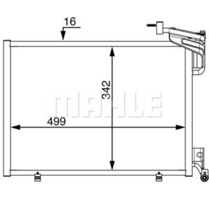 A/C-Kondensator FORD FIESTA - MAHLE