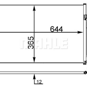 A/C-Kondensator VOLVO C30/C70 II/S40 II - MAHLE