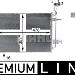 A/C-Kondensator OPEL MERIVA - MAHLE