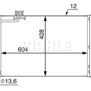 A/C-Kondensator MERCEDES BENZ C63 AMG - MAHLE
