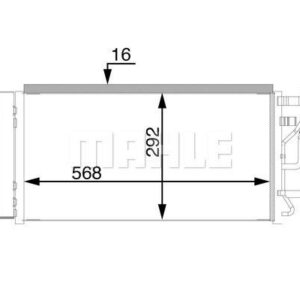 A/C-Kondensator HYUNDAI I30 - MAHLE