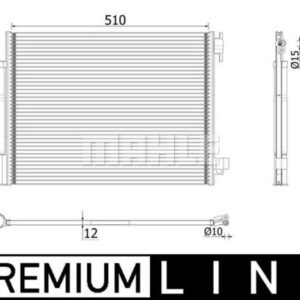 A/C-Kondensator RENAULT CLIO/SMART/DACIA - MAHLE