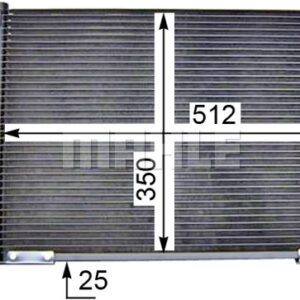 A/C-Kondensator FORD FIESTA IV - MAHLE