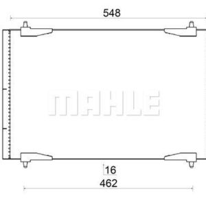 A/C-Kondensator PEUGEOT 206 - MAHLE