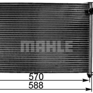 A/C-Kondensator MAZDA 626 - MAHLE