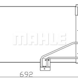 KLIMA RADYATORU MERCEDES W203 CL203 S203 C209 A209 - MAHLE