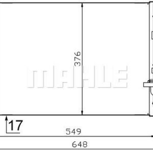 KLIMA RADYATORU MERCEDES A-CLASS W168 97 04 - MAHLE