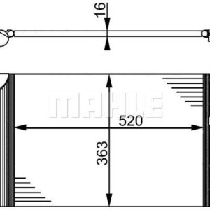 A/C-Kondensator VW / SEAT / FORD SHARAN - MAHLE