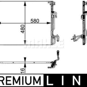 A/C-Kondensator MB C-/S-CL. W203/W221 - MAHLE