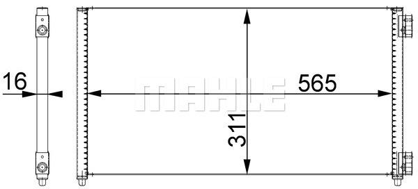 A/C-Kondensator FIAT PUNTO II - MAHLE