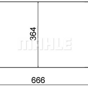 KLİMA RADYATORU KONDENSERİ FOCUS CMAX 03-07 1.6-1.8-2.0-1.6TDCI-1.8TDCI-2.0TDCI 628x371x16 - MAHLE
