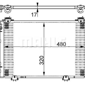 A/C-Kondensator TOYOTA YARIS RHD - MAHLE