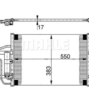 A/C-Kondensator MAZDA 3 GASOLINE W/DRIER - MAHLE