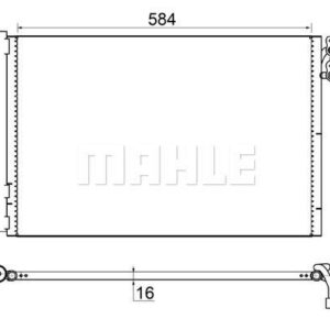 KLIMA RADYATORU N43 N45 N46 N51 N52 N53 M3 E81 E82 E87 E88 E90 E91 E92 E93 E84 E89 - MAHLE