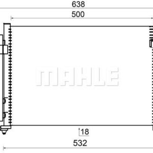 A/C-Kondensator HYUNDAI GETZ 2002- - MAHLE