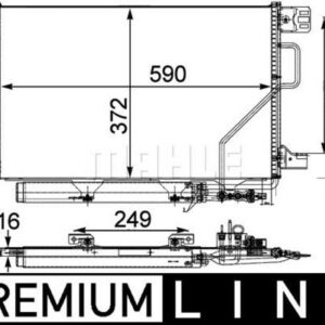 KLIMA RADYATORU MERCEDES W203 CL203 S203 C209 A209 - MAHLE