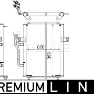 A/C-Kondensator MITSUBISHI CARISMA/SPACE - MAHLE