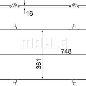 A/C-Kondensator LANCIA PHEDRA 3.0 6V 02- - MAHLE