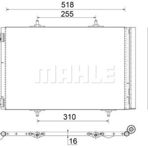 A/C-Kondensator PEUGEOT 207 - MAHLE