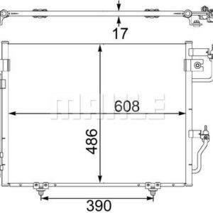 A/C-Kondensator MITSUBISHI PAJERO - MAHLE