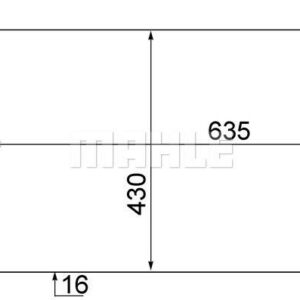 A/C-Kondensator VOLVO V70/S60/S80/XC70-90 - MAHLE