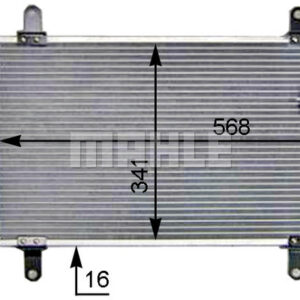 A/C-Kondensator CITROEN JUMPER I 94-02 - MAHLE