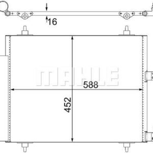 A/C-Kondensator CITROEN C8 - MAHLE