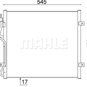 A/C-Kondensator JEEP LIBERTY 02-05 - MAHLE