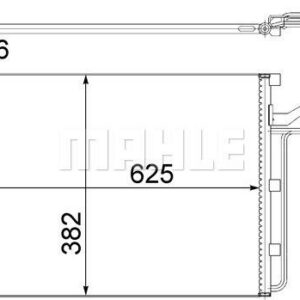 A/C-Kondensator VOLVO S40 05-08 - MAHLE