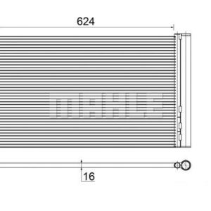 A/C-Kondensator BUICK REGAL OPEL VECTRA B - MAHLE