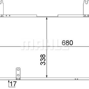 A/C-Kondensator SUZUKI AERIO 02-05 - MAHLE