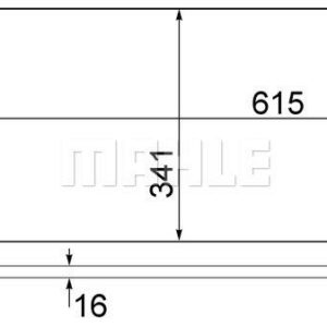 A/C-Kondensator SEAT IBIZA V/ VW POLO 09 - MAHLE