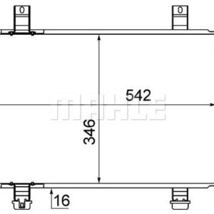 A/C-Kondensator OPEL AGILA B - MAHLE